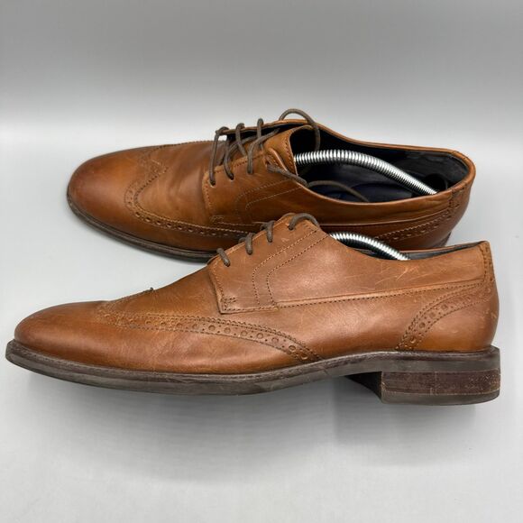 Cole Haan Grand OS Wing-Tip Oxfords Men\'s Leather Brown Shoes Size 11 M main image 12